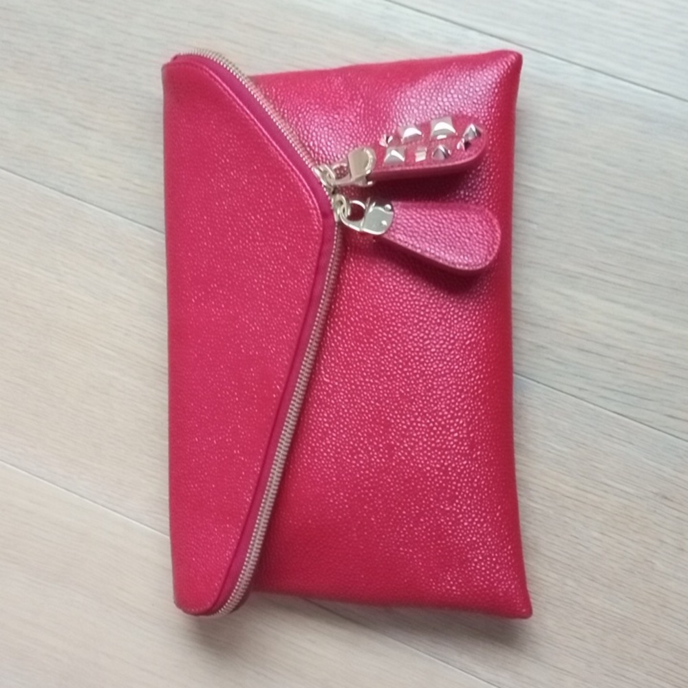 Henri Bendel Clutch - Cherry Red In EXCELLENT CONDITION